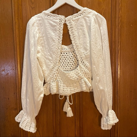 Free People Women's Megan Crochet Top - Picture 5 of 7